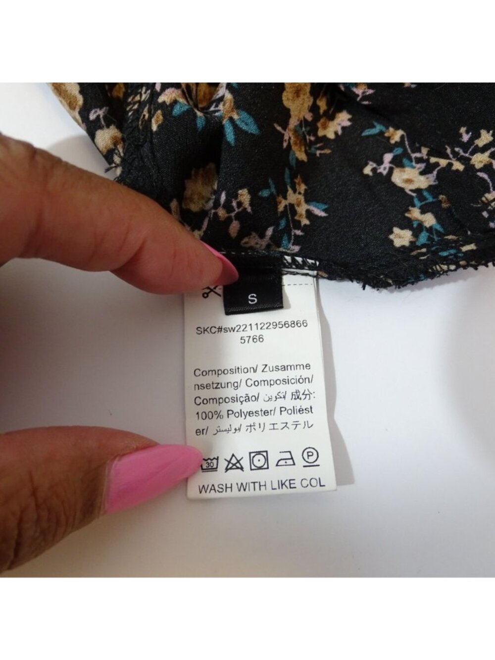 Floral Smocked Off-Shoulder Maxi Dress Black Women Size S Cottagecore Boho - Picture 5 of 10